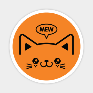 Mew Cat Magnet